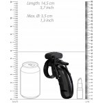 Shots ManCage Model 22 Black, elektrostimulační pás cudnosti s dálkovým ovládáním – Zboží Mobilmania