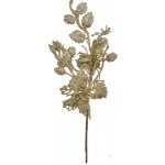 Vánoční zlatá umělá třpytivá větvička - 12*6*27 cm - Clayre & Eef – Hledejceny.cz