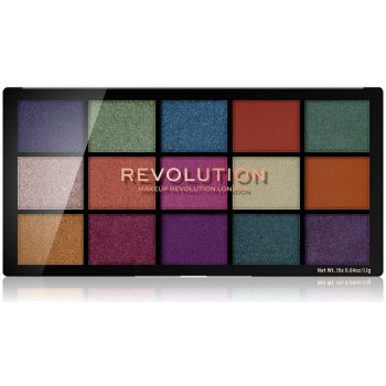 Makeup Revolution Re-Loaded paleta očních stínů Passion for Colour 15 x 1,1 g