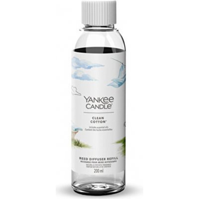 Yankee Candle Náhradní náplň do aroma difuzéru Signature Clean Cotton Reed 200 ml – Zboží Dáma