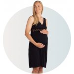 Carriwell těhotenská a kojicí noční košilka černá – Zboží Dáma