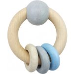 HESS Round Rattle Ball & Prsteny modré – Zboží Mobilmania