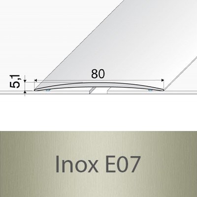 Profil Team Přechodový profil inox E07 1 m – Sleviste.cz