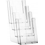 A-Z Reklama CZ plastový zásobník na letáky nad sebou stojací 4 x DL 1/3A4 – Zboží Živě