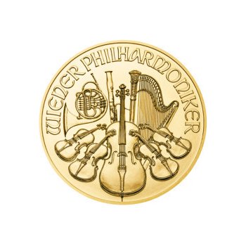 Münze Österreich zlatá mince Wiener Philharmoniker 2020 1/4 oz
