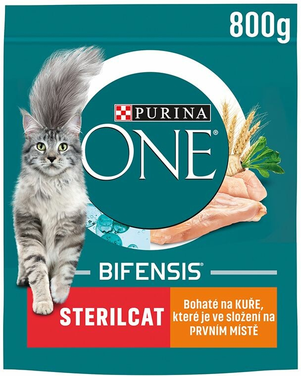 Purina ONE Bifensis Sterilcat kuřecí 0,8 kg
