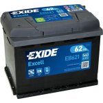 Exide Excell 12V 62Ah 540A EB621 – Zbozi.Blesk.cz