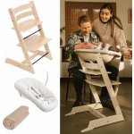 Stokke Tripp Trapp s Newborn setem a dekou Natural/Vanilla/Golden Sand – Hledejceny.cz