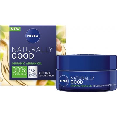 Nivea Naturally Good regenerační noční krém 50 ml