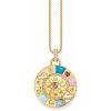 Přívěsky Thomas Sabo PE962 471 7 Gold-plated chain pendant w. wheel of fortune