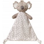 Babyono plyšová hračka/přítulníček Koala Coco s držákem na dudlík šedá – Sleviste.cz
