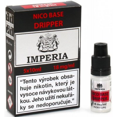 Imperia Nikotinová báze CZ Dripper PG30/VG70 18mg 5x10ml – Hledejceny.cz