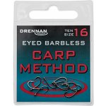 Drennan bez Protihrotu Eyed Carp Method Barbless vel.20 10 ks – Hledejceny.cz