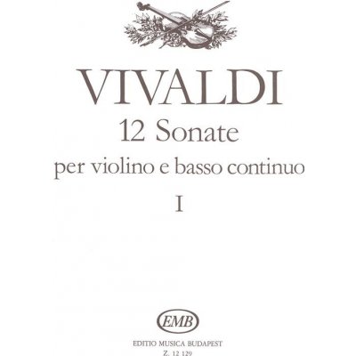 12 sonate per violino e basso continuo pro housle a klavír 862032
