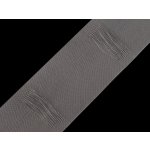 Záclonovka šíře 80 mm s poutky k navlečení na tyč; tužkové řasení, střední, transparent (bal. 50) – Zboží Dáma