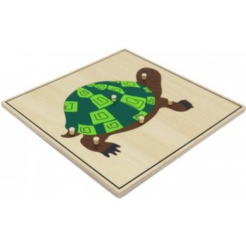 Montessori puzzle želva