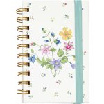 GREEN GATE Zápisník v kroužkové vazbě Fiola White A6 růžová modrá zelená žlutá bílá papír – Zboží Živě