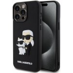 Karl Lagerfeld 3D Rubber Karl and Choupette iPhone 15 Pro Max černé – Zboží Mobilmania