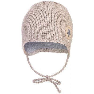 Little angel Čepice pletená zavazovací LA Outlast ® cappuccino – Zboží Dáma
