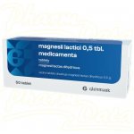 MAGNESII LACTICI 0,5 TBL. MEDICAMENTA POR 0,5G TBL NOB 50 – Hledejceny.cz