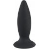 Anální kolík Black Velvets Rechargeable Plug S vibrační anální kolík černé