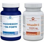 Pharma Activ Magnesium + B6 Forte Lipozomal + Vitamín C 1000 mg Lipozomal 60 tobolek + 60 tobolek – Hledejceny.cz