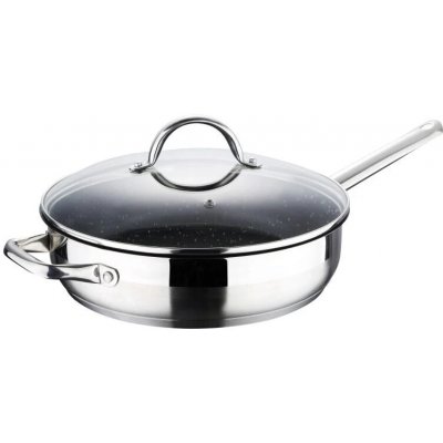 Bergner Pánev s mramorovým povrchem a poklicí GOURMET 24 cm nerez – Hledejceny.cz