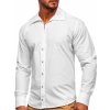 Pánská Košile Bolf 20702 Bílá pánská košile s dlouhým rukávem