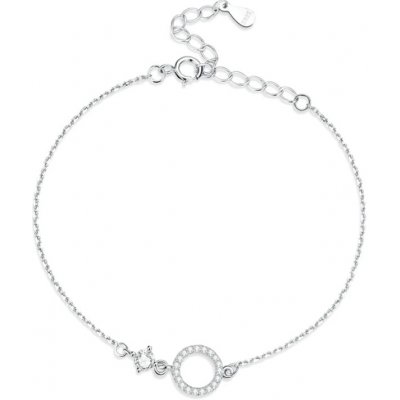 Grace Silver Jewellery stříbrný se zirkony Caroline NR-SCB239 stříbrná