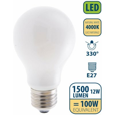 Velamp OPAL FILAMENT žárovka 12W, E27, 4000K – Hledejceny.cz