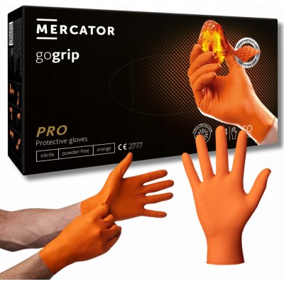 Mercator Medical gogrip jednorázové nitrilové orange 50 ks – Zboží Dáma