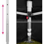tectake 403154 Skládací pavilon Olivia 3x3 m se 4 bočnicemi černá hliník – Hledejceny.cz