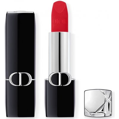 DIOR Rouge Dior dlouhotrvající rtěnka plnitelná 666 Rouge en Diable Velvet 3,5 g – Zboží Dáma