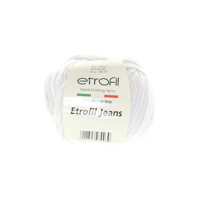 Jeans Etrofil 002 bílá – Zboží Dáma