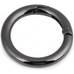 Karabina kulatá na kabelky / kroužek na klíče Ø25 mm Barvy: černá – Zboží Dáma