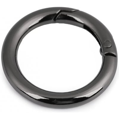 Karabina kulatá na kabelky / kroužek na klíče Ø25 mm Barvy: černá – Zboží Dáma