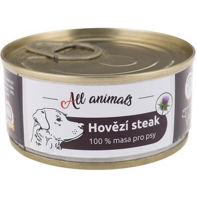 All Animals DOG hovězí steak 100g