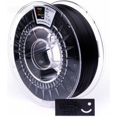 Print With Smile PLA – Black 1,75 mm; 0,5 kg – Zboží Živě
