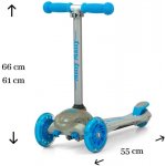 Milly Mally Scooter Zapp šedá – Zboží Mobilmania