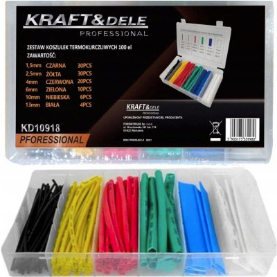 Smršťovací bužírky, sada 100 ks KD10918 KRAFT&DELE – Hledejceny.cz