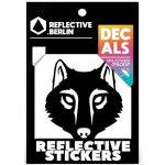 Reflective Berlin Reflexní nálepky Reflective Decals Wolf black – Zboží Dáma