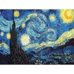 Figured ART Diamantové malování VAN GOGH HVĚZDNÁ NOC na rámu 40 x 50 cm – Hledejceny.cz