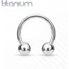 Piercing Šperky4U piercing podkova titan kuličky TIT1111-161255