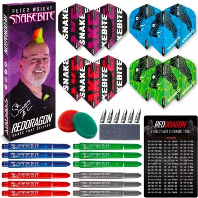 Red Dragon Sada příslušenství Peter Wright Snakebite Accessory Pack – Zbozi.Blesk.cz