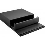 Černá kovová přídavná police se zásuvkou Yamazaki Tower 39/64 x 45 cm – Sleviste.cz