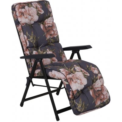 PATIO Polohovací zahradní křeslo s podnožkou Lena Plus Black Edition A098-01IB 460331 – Hledejceny.cz