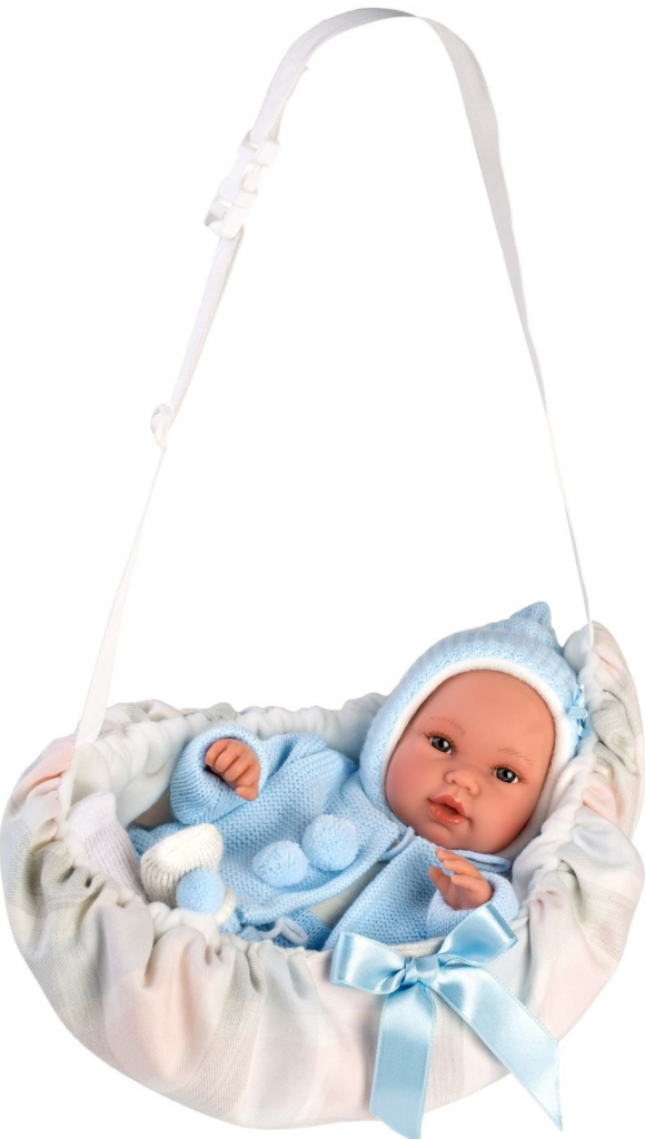 Llorens 63641 NEW BORN realistická miminko se zvukem a měkkým látkovým tělem 36cm