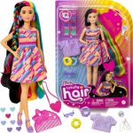 Barbie Totally Hair blondýnka v hvězdičkových šatech – Hledejceny.cz