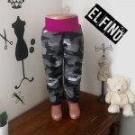 Dětské softshellové kalhoty MASKÁČ bez kapes s fleecem fialový náplet – Zboží Dáma