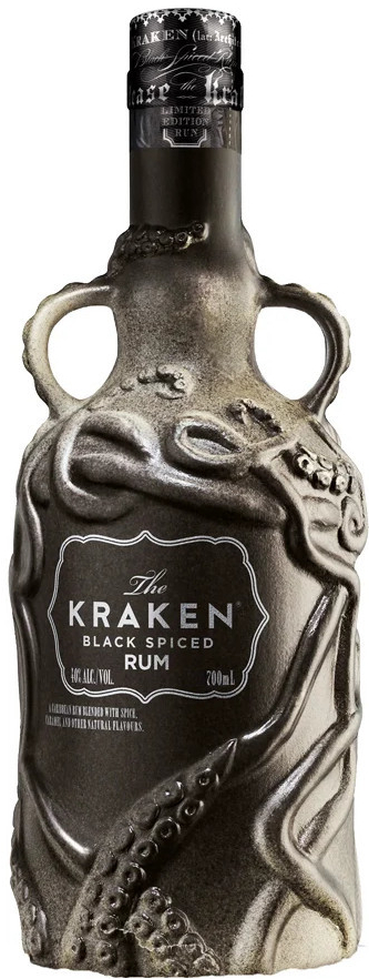 The Kraken Black Spiced Grey Ceramic 40% 0,7 l (holá láhev)